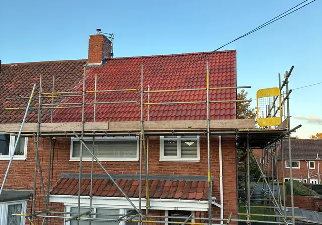 Roofing project photograph