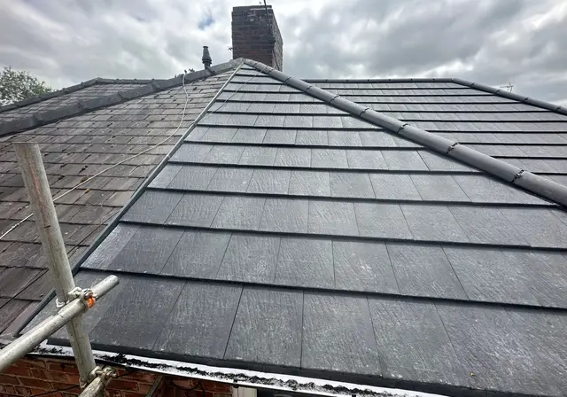 Roofing project — photograph 1